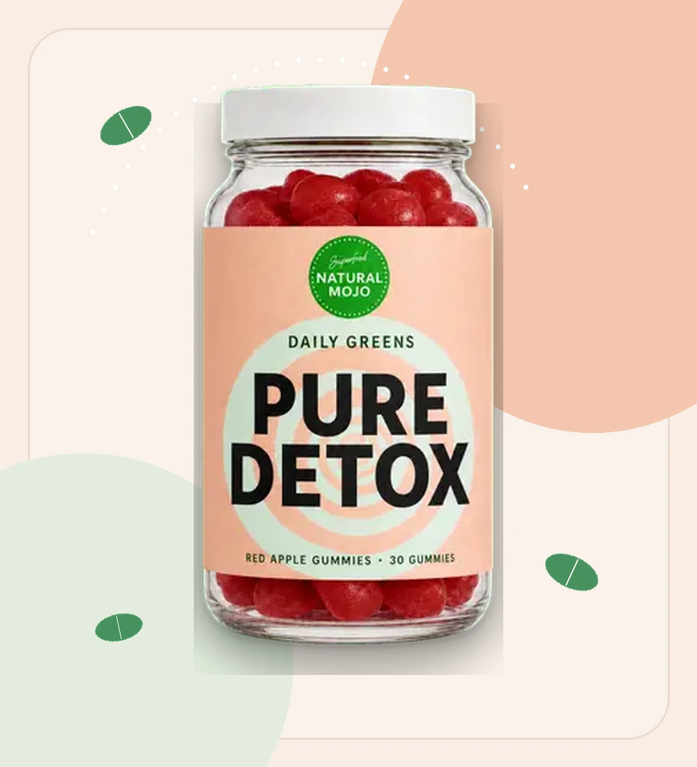Natural Mojo Pure Detox bottle presentation